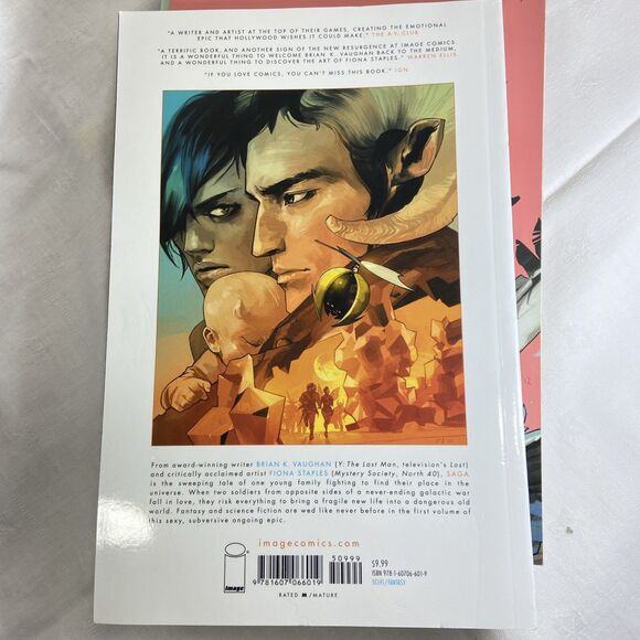 Saga Books 1 - 4 Brian K. Vaughan Fiona Staples Graphic Novel Comic - Picture 14 of 16